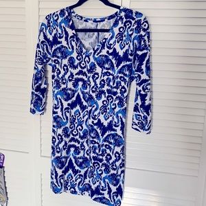 Lilly Pulitzer blue and white dress